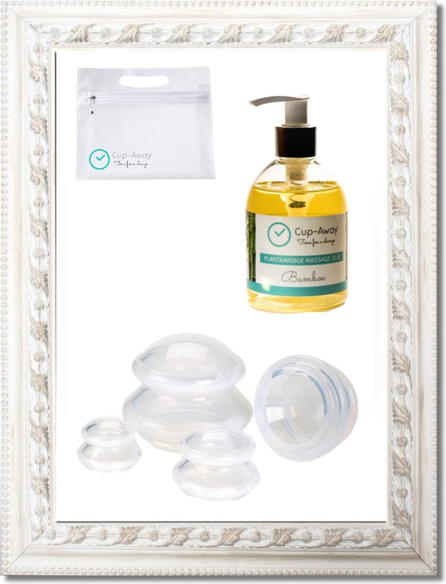 Anti Cellulite Cups mét Massageolie