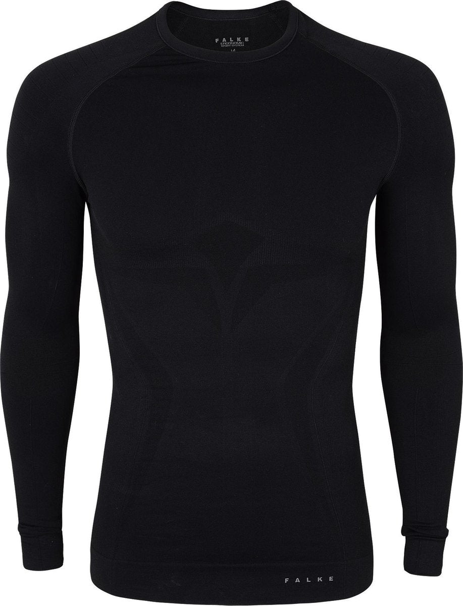 Falke Warm longsleeved shirt Heren Sportshirt - Maat M  - Mannen - zwart
