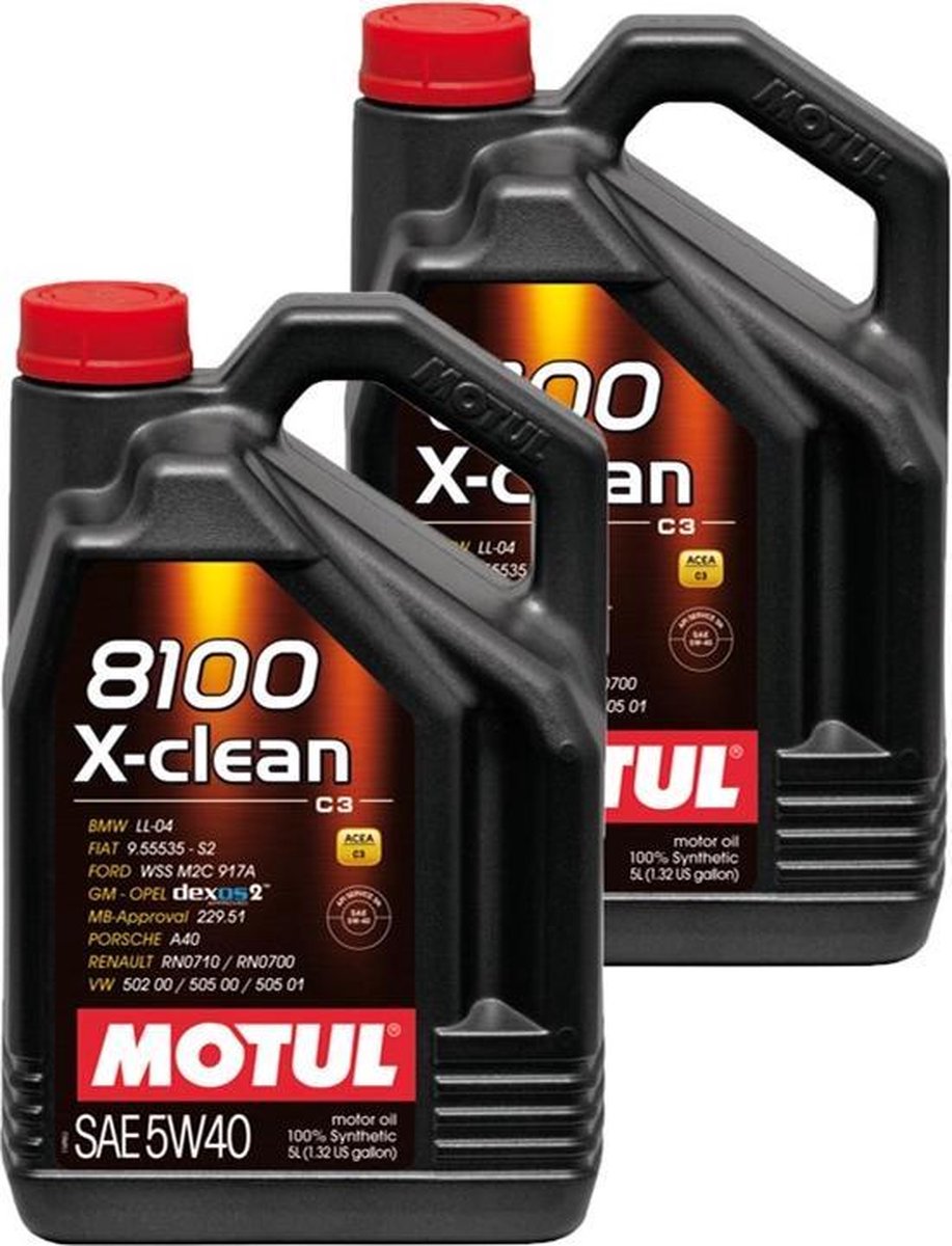 Motul Aanbieding: 2 X 8100 X-Clean 5W40 5L