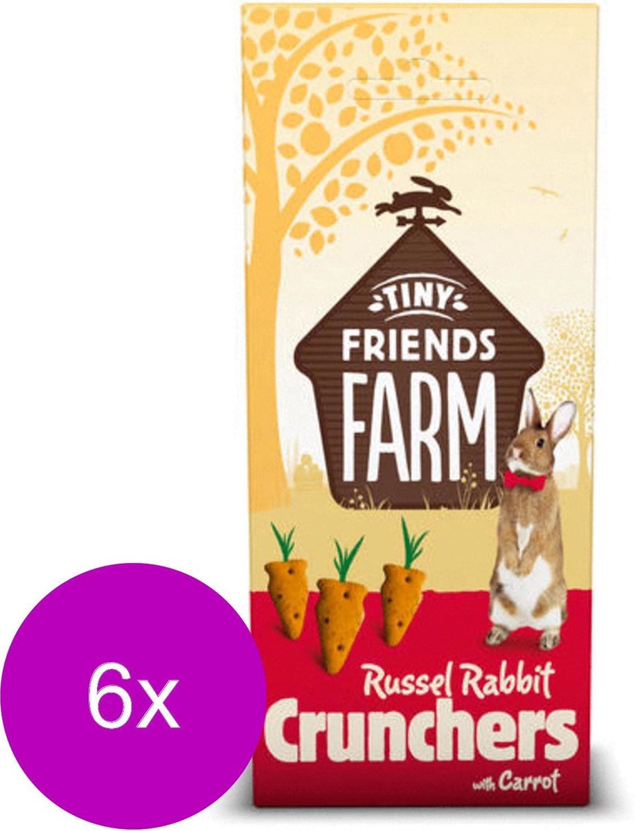 Supreme Russel Carrot Crunchers - Konijnensnack - 6 x Wortel