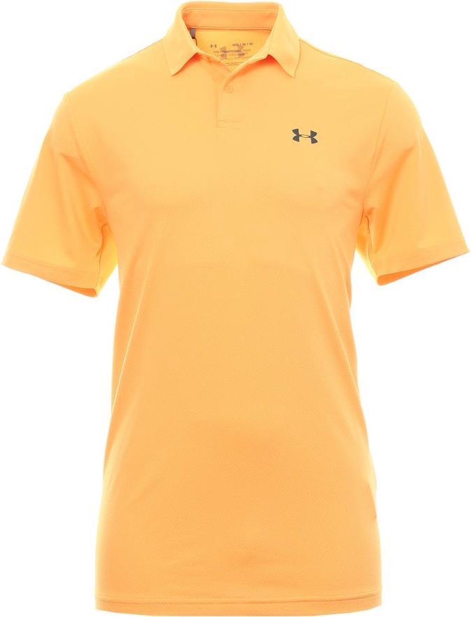 Playoff Vented Polo - Mango Orange maat: M    heren > golf kleding > polo