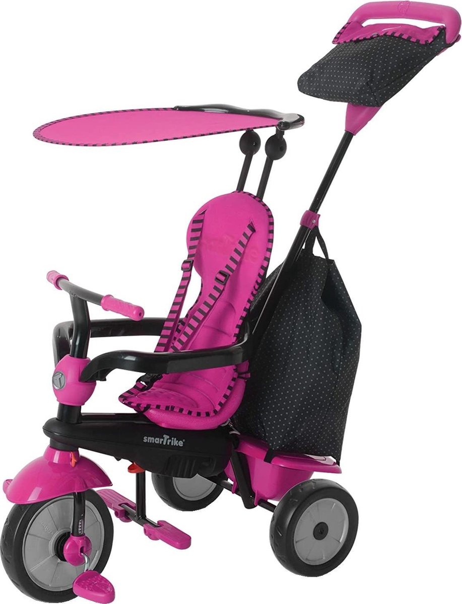 smarTrike GLOW 4 in 1 Driewieler Roze/Zwart