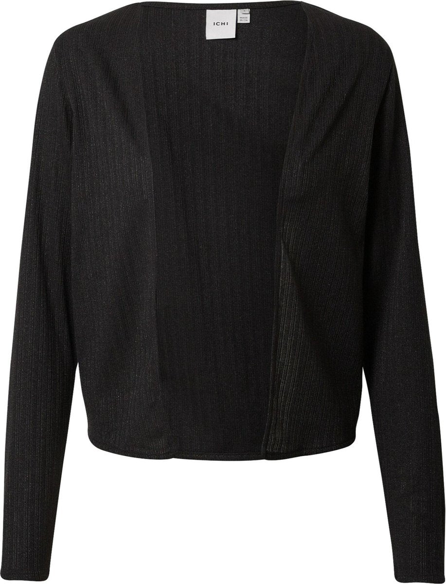 Ichi gebreid vest Zwart-M (L)