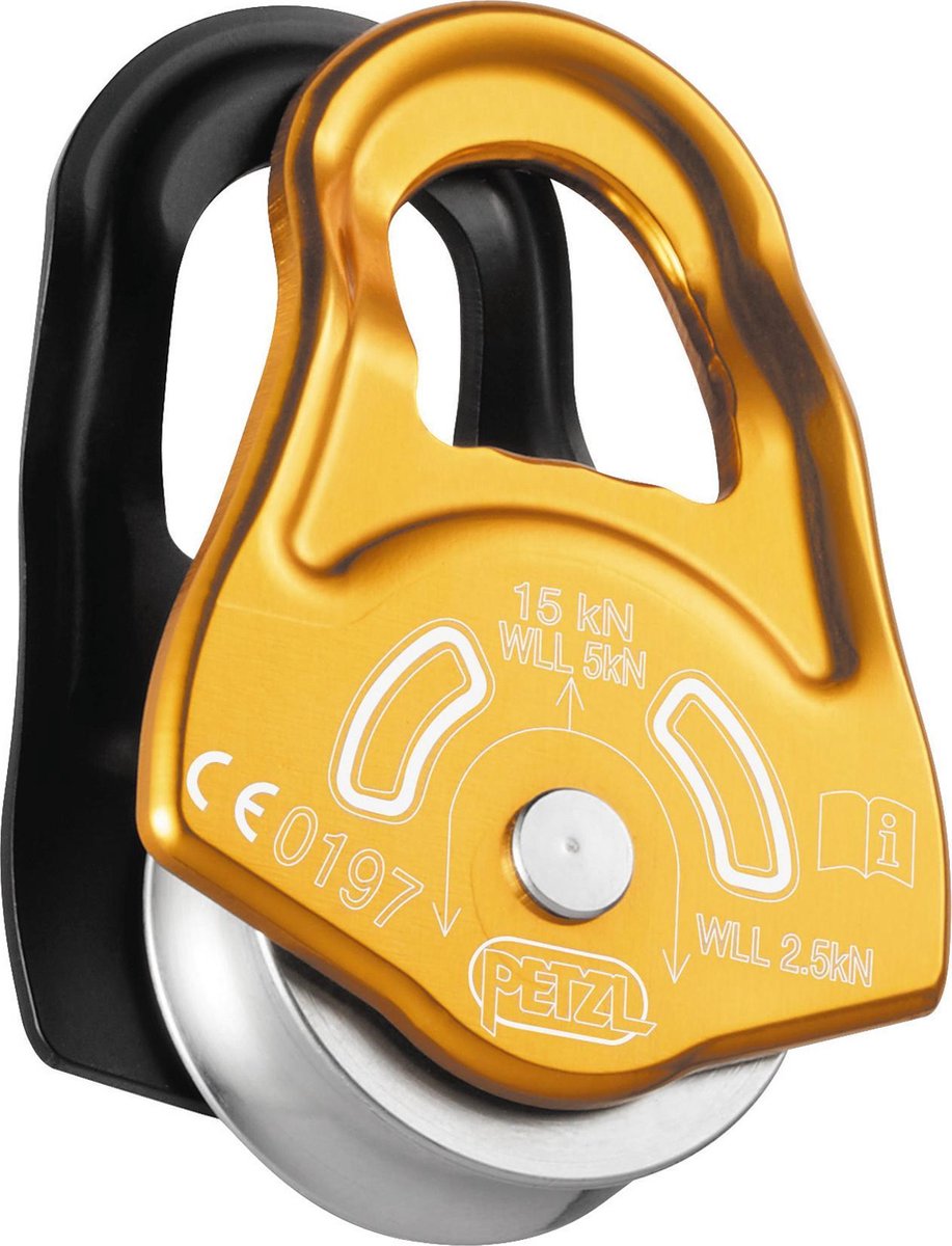 Petzl Partner - Katrol - Geel/Oranje