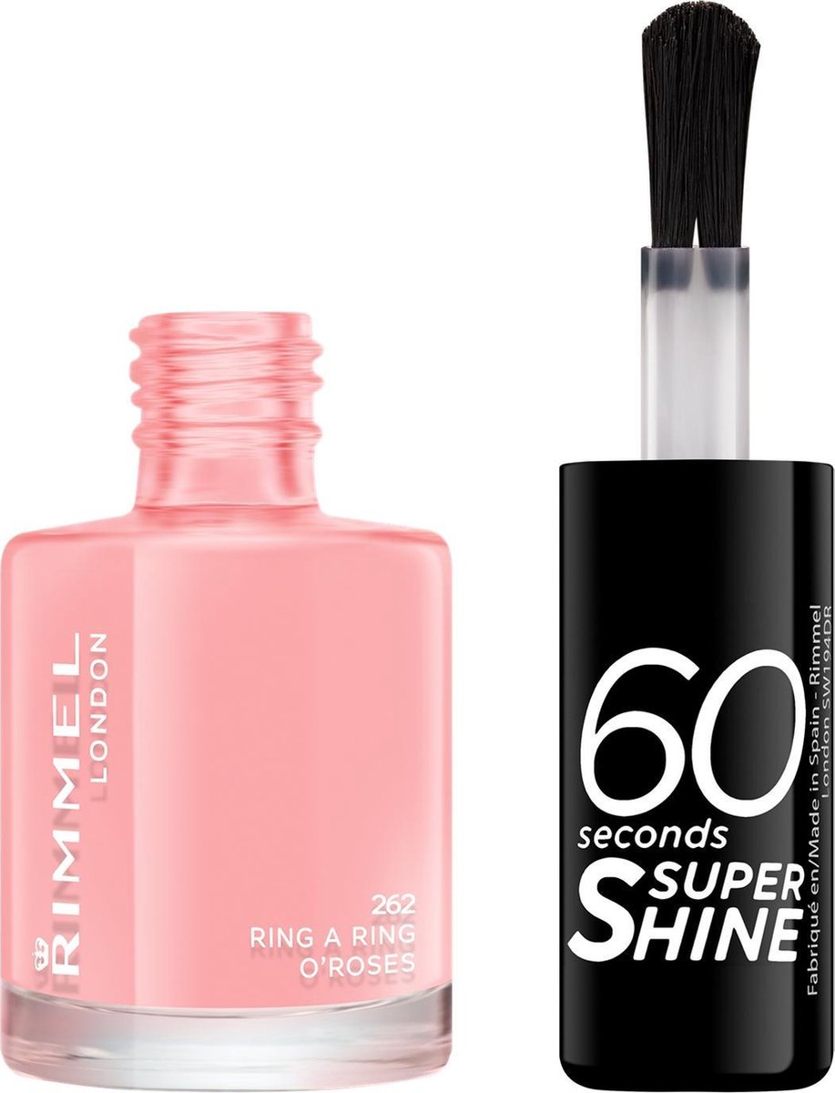 Rimmel London 60 Seconds Super Shine nagellak - 262 Ring A Ring O Roses