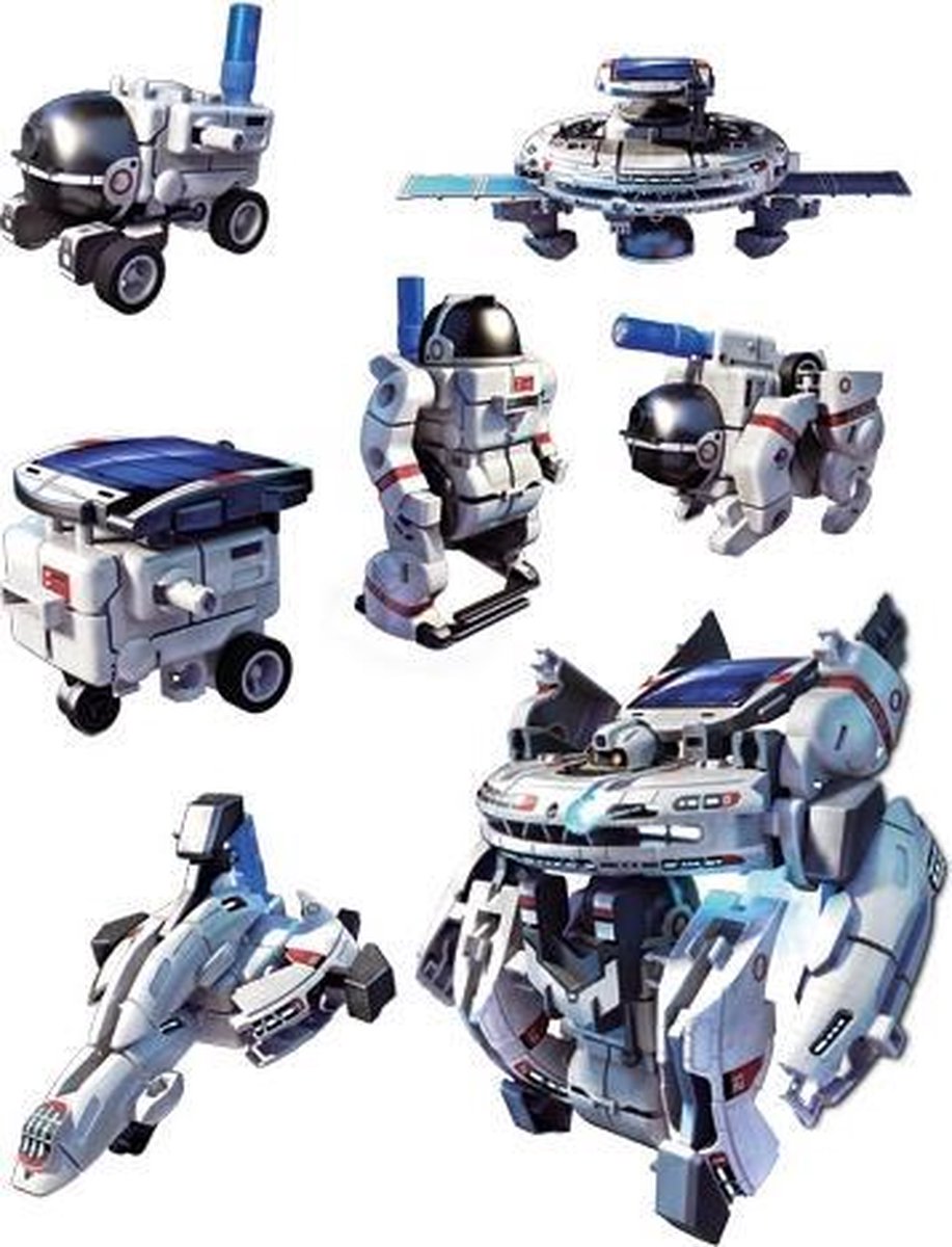 Imaginarium 7X1 Eco-Space - Bouwpakket Robot - 7 Modellen - Op Zonne-energie
