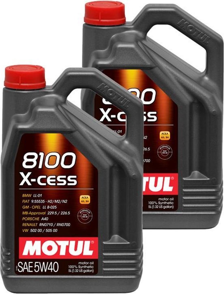 Motul Aanbieding: 2 X 8100 X-Cess 5W40 5L