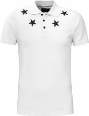 Conflict Polo Metal Stars White