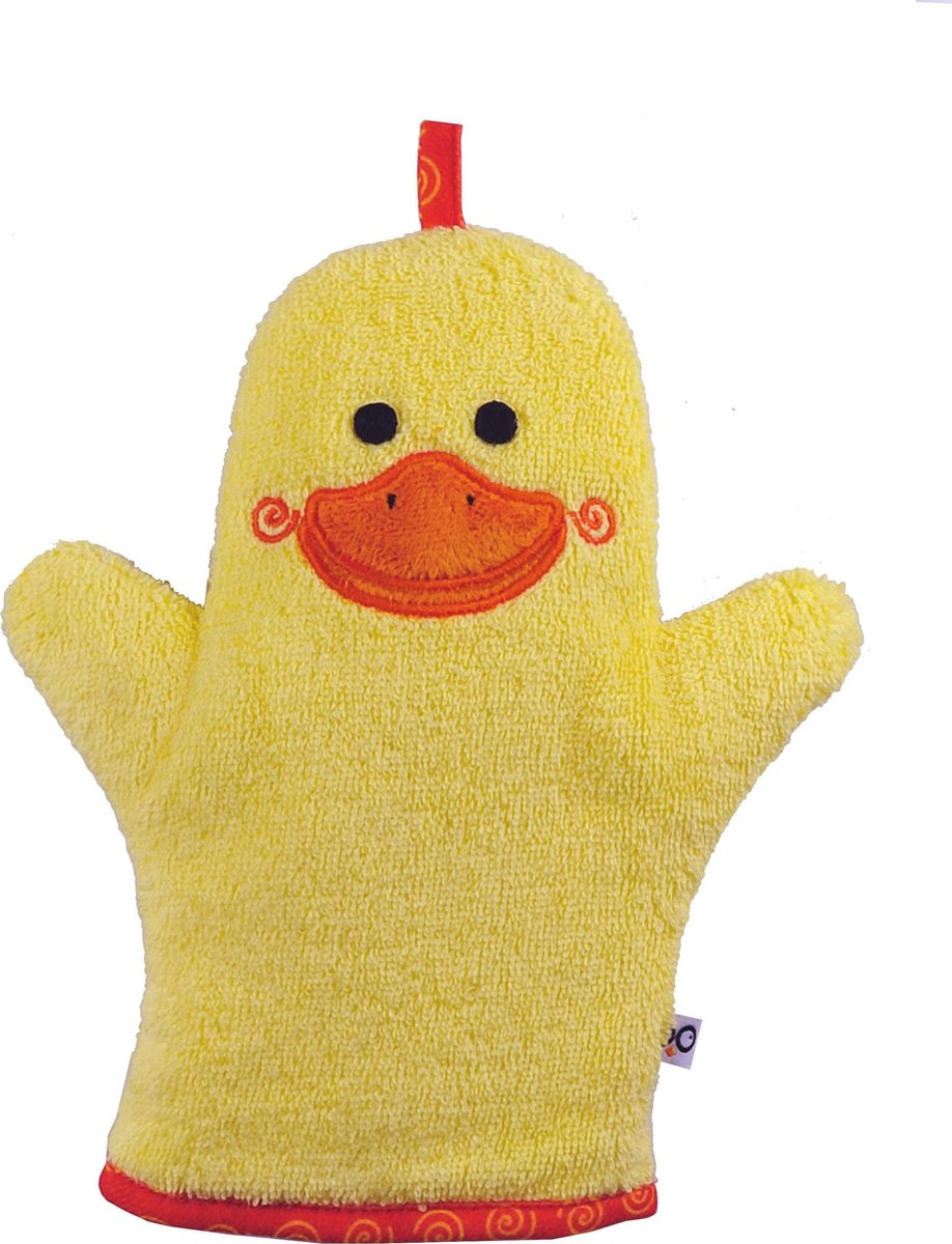 Zoocchini washandje Puddles the Duck Eend geel