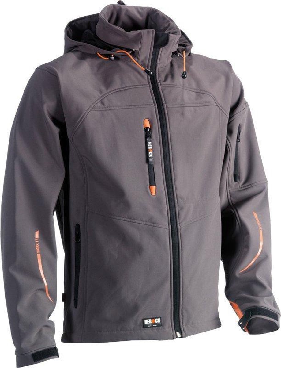 Herock Poseidon Softshell jas - Grijs - Maat L - Experts