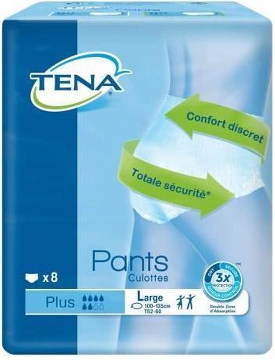 TENA urinelek slipje - Maat L - Matige tot hoge incontinentie - 8 stuks