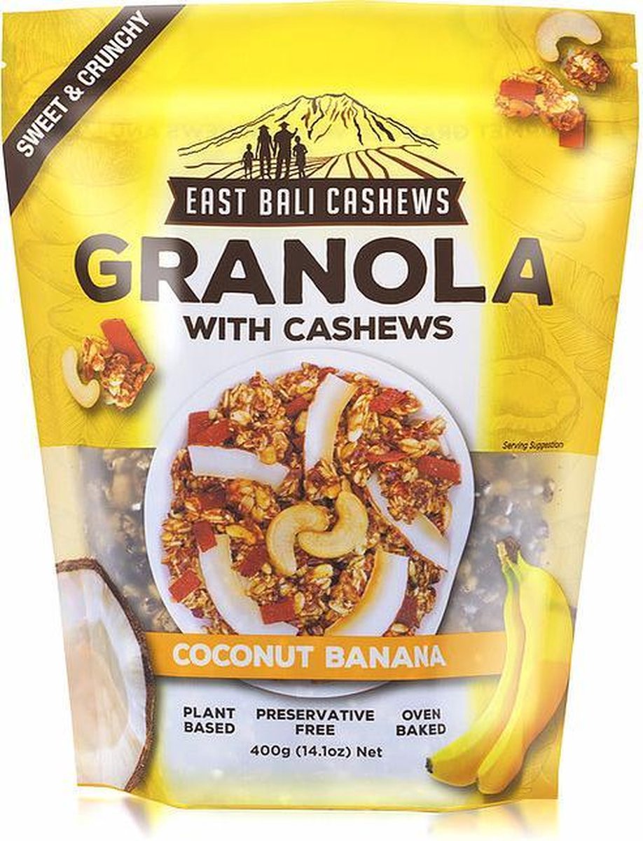 East Bali Cashews Granola Kokos Banaan