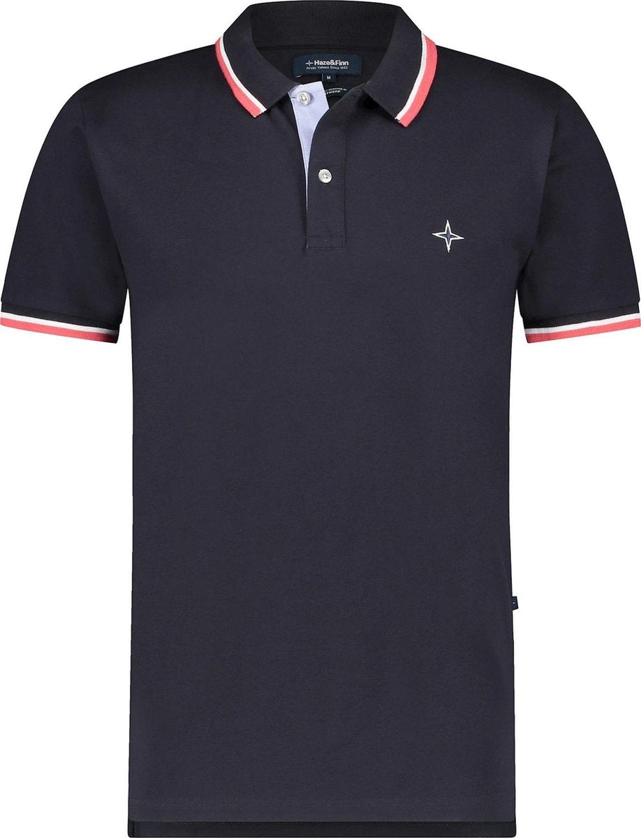 Haze&Finn Polo Korte Mouw Dark Navy (MC15-0300 - DarkNavy)