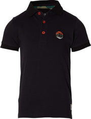 Quapi Polo shortsleeve Farrel zwart - maat 92