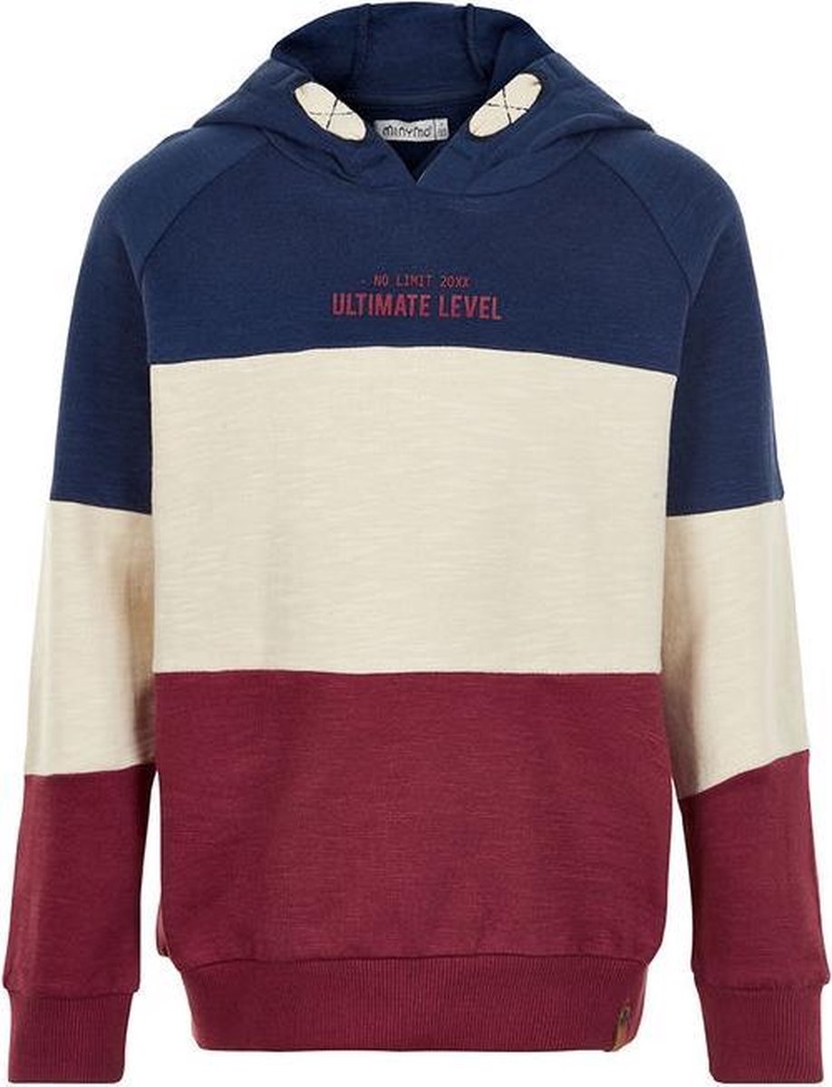 Minymo - jongens shirt lange mouwen - blauw - Maat 104