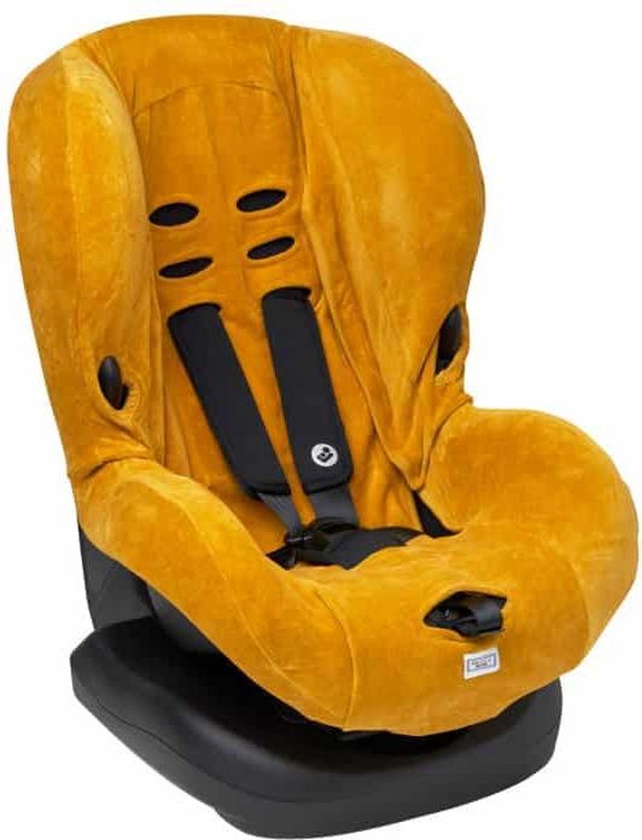Meyco autostoelhoes Velvet - honey gold - groep 1