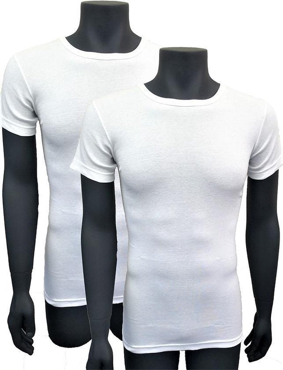 Naft extra lange t shirts 2pack wit XL-XXL
