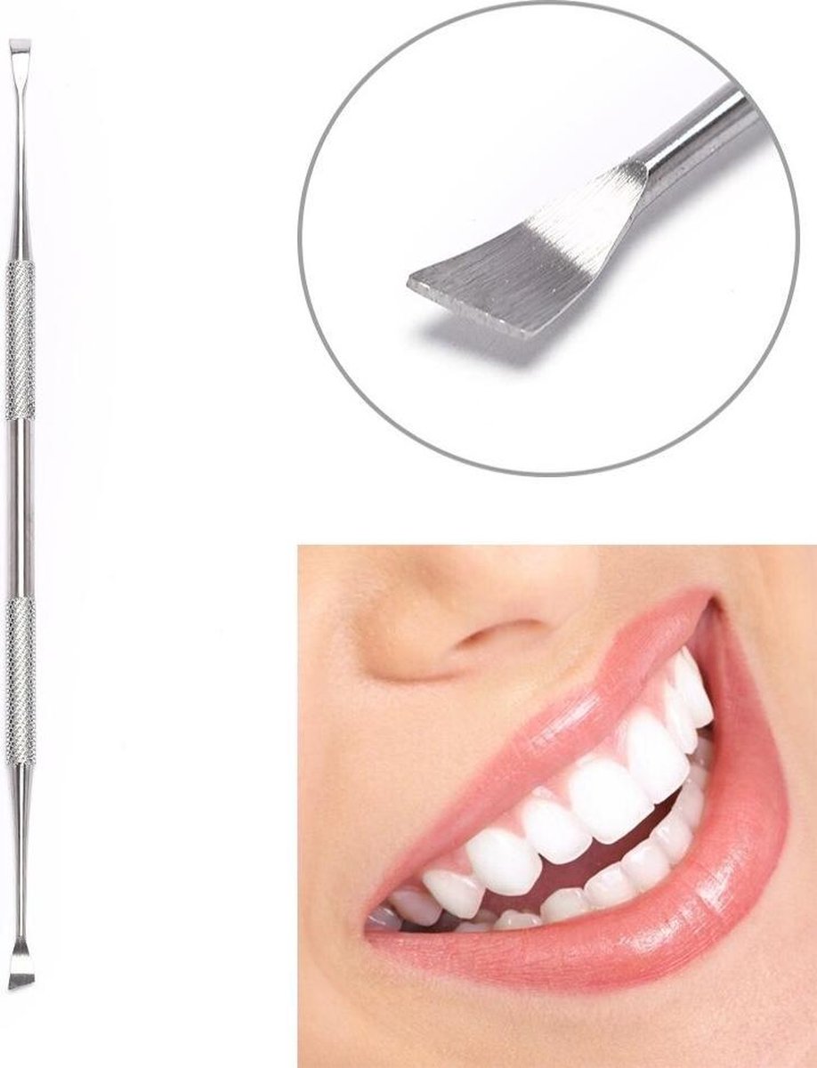 Tandsteen Schraper - Dental Schraper - Tandsteen Verwijderen Tool - Tandplak Remover - Tand Zorg - 17 Cm