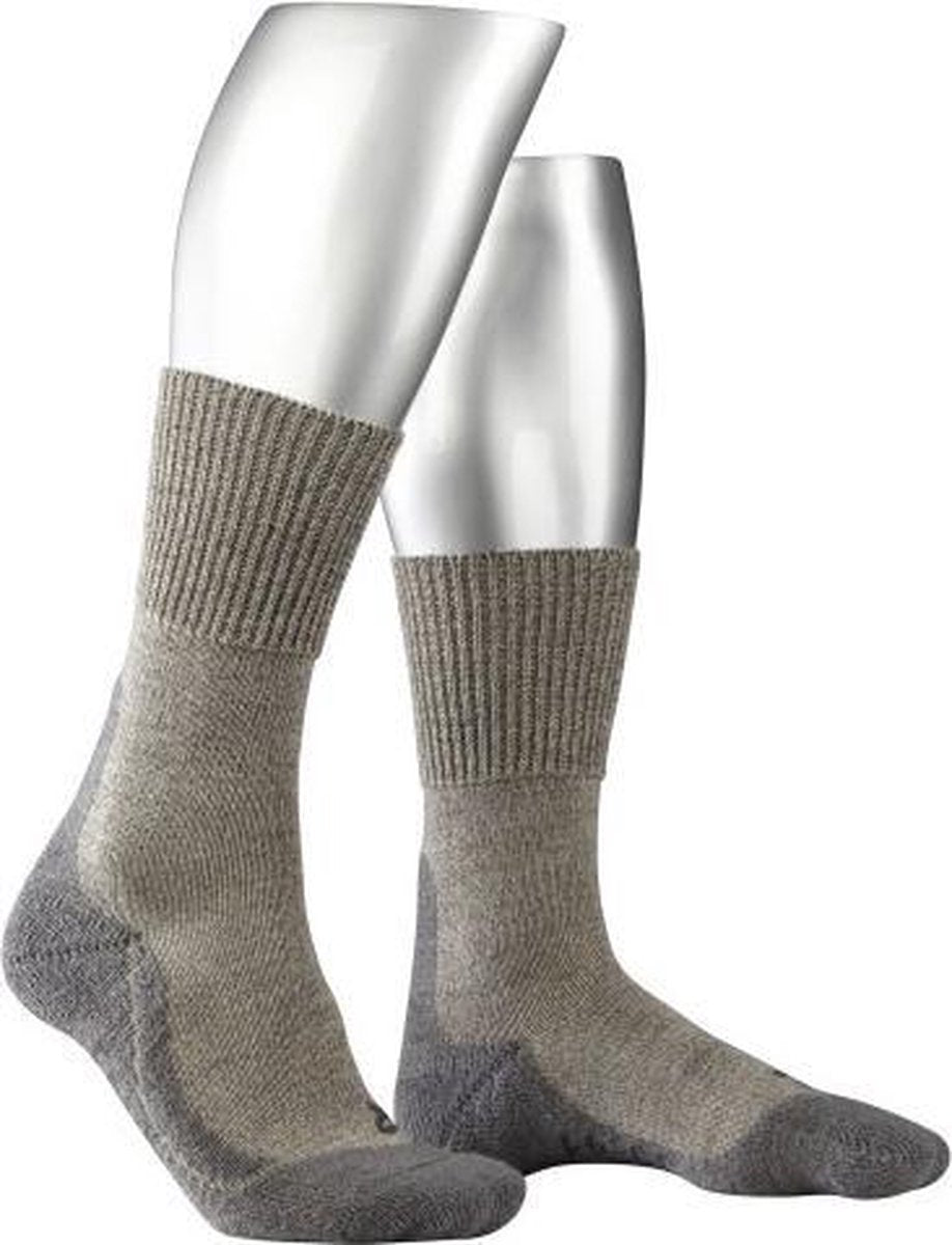 FALKE TK1 Wool Heren Wandelsokken - Beige - Maat 39/41