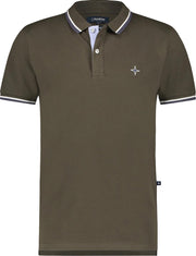 Haze&Finn Polo Korte Mouw Army Groen (MC15-0300 - ArmyGreen)