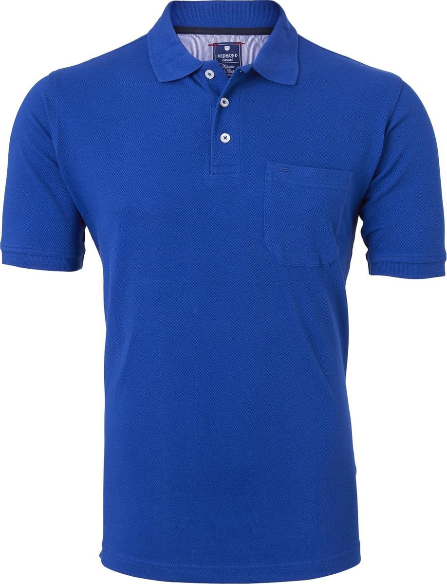 Redmond regular fit poloshirt - kobalt blauw -  Maat: 3XL