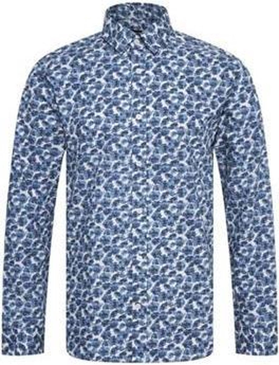 Matinique Overhemd Trostol BU Print Blauw (30205263 - 194026)