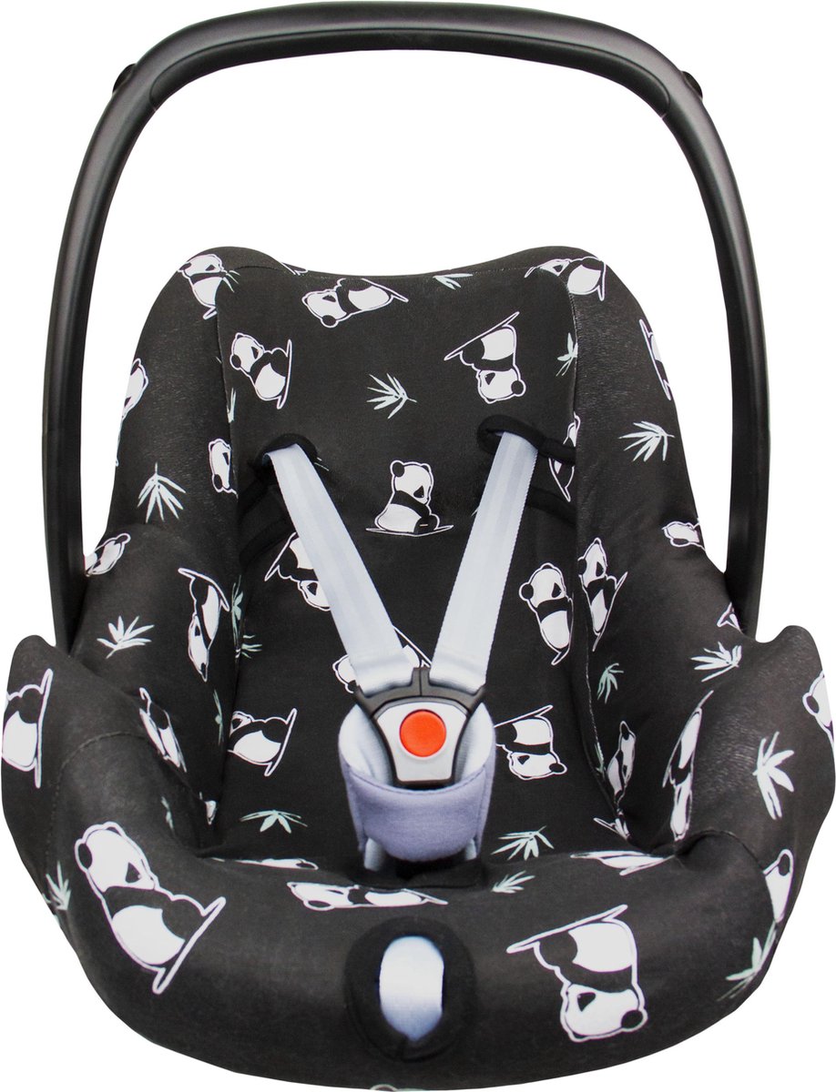 Autostoelhoes 0+ - Interlock - Shy Panda - Black - Briljant Baby