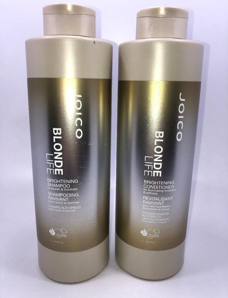 Blonde Life Brightening  DUO Liters - Shampoo + Conditioner + pomp