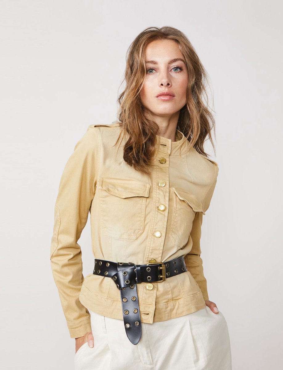 Jacket fine twill - Straw