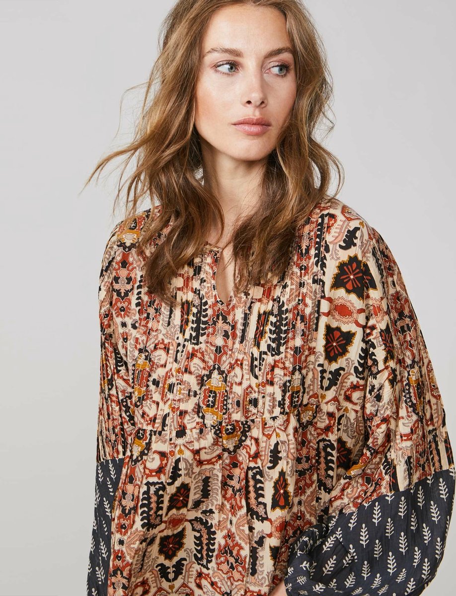 Blouse indian summer print - Terra
