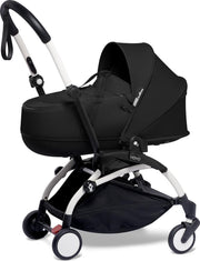 Babyzen YOYO² wit frame met YOYO Bassinet - reiswieg - Black