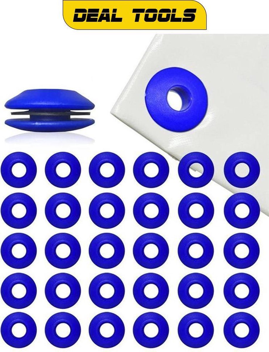Deal Tools Hoogwaardig Kunststof Dekzeil Ogen Set | 30 Stuks