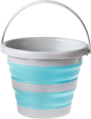 Opvouwbare emmer lichtgrijs/blauw 5 liter