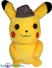 Pokémon: Detective Pikachu Pluche Knuffel 25 cm | Pokemon Detective Plush Peluche Toy | Knuffelpop Knuffeldier voor kinderen | Pikachu Pluche Knuffel Pokemon 25cm