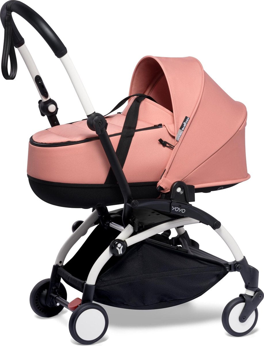 Babyzen YOYO² wit frame met YOYO Bassinet - reiswieg - Ginger