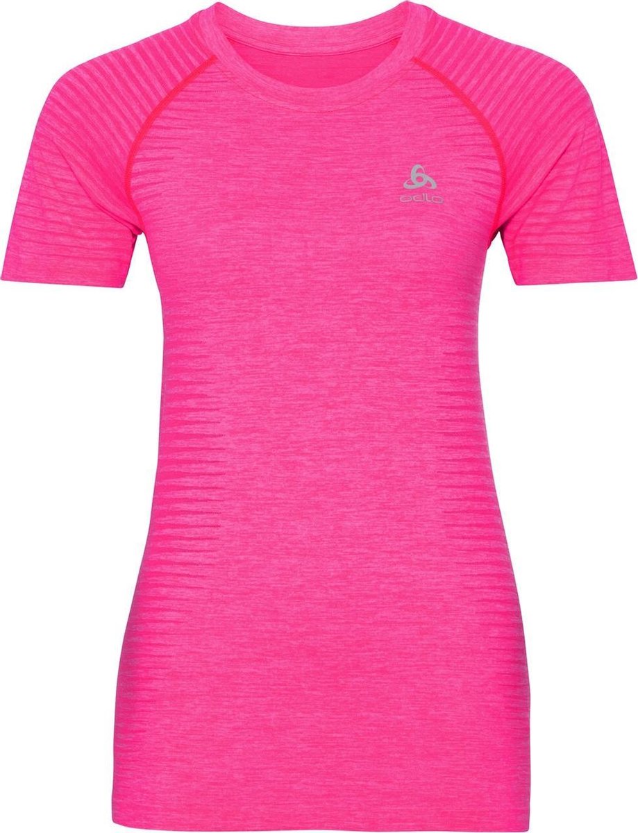 ODLO Essential Seamless Shirt Dames - roze - maat M