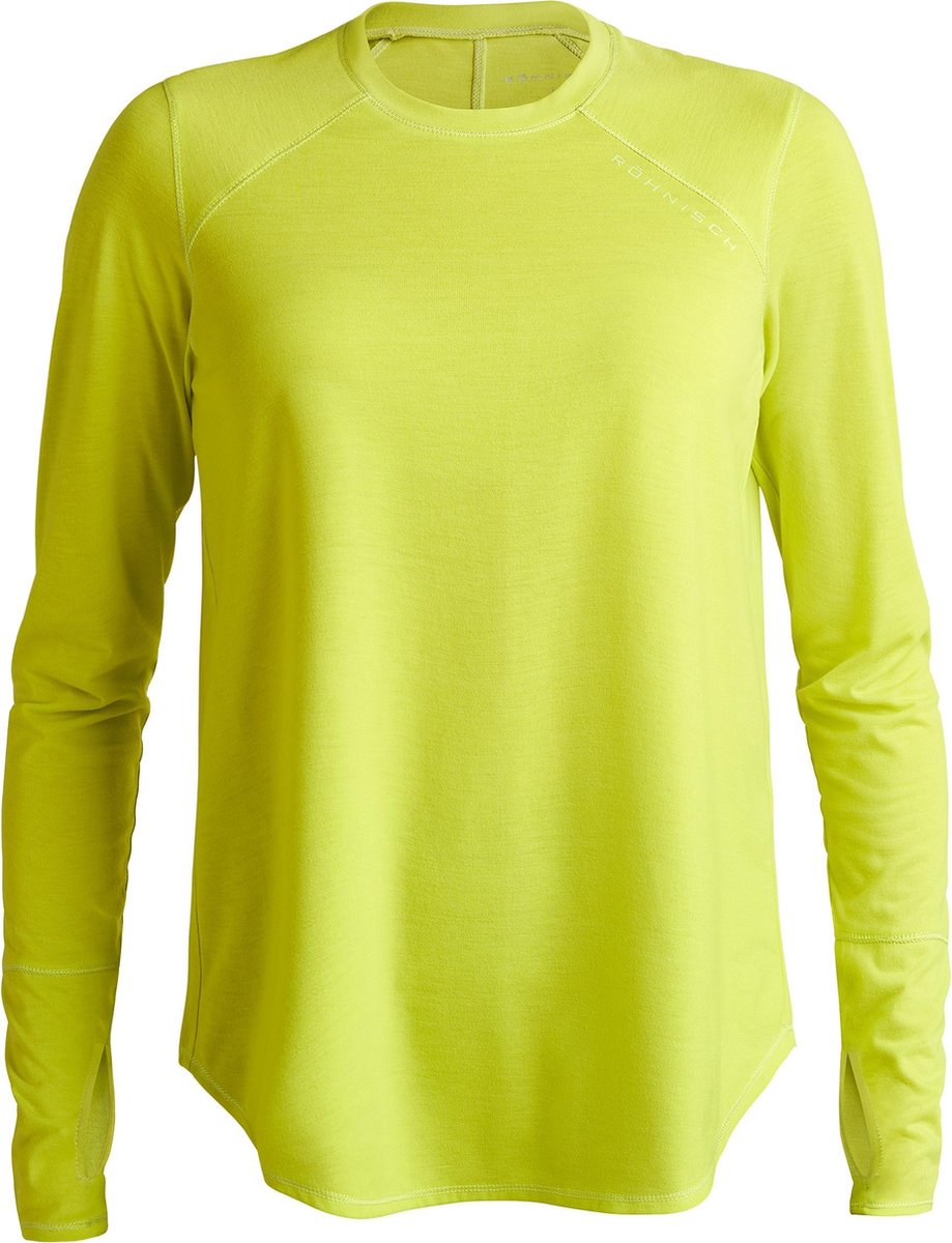 Röhnisch Sportshirt Clara Dames Polyester/elastaan Geel Mt L