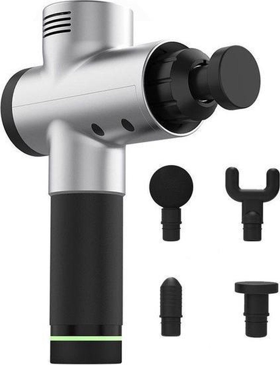 AG Commerce Super Sterke Massage Gun - Nek Massage - Rug Massage - Spier Massage - Hoge Kwaliteit - Grijs - Sport Massage - Muscle Gun - Nek Massage Apparaat - Massage Apparaat - Extra Sterk - 6 Snelheden