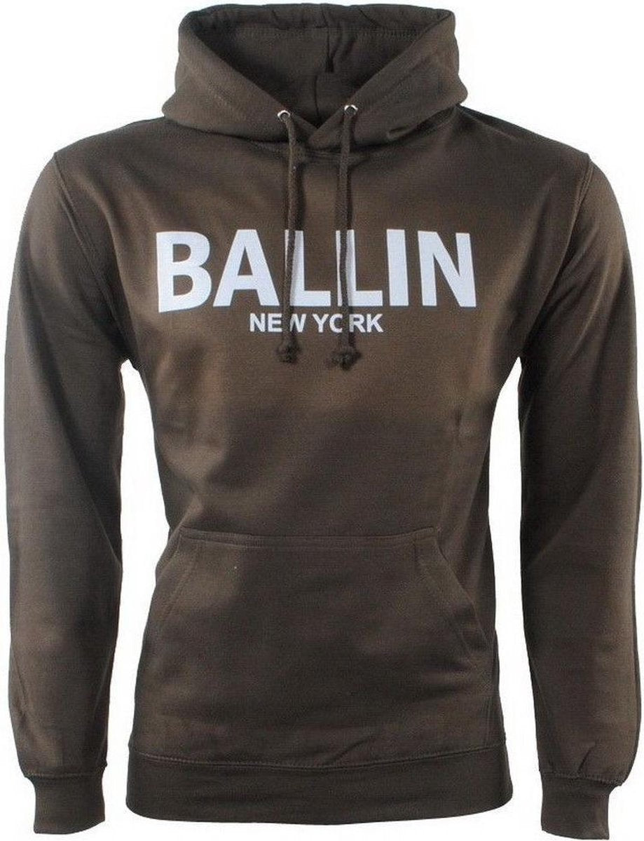 Ballin - Heren Trui - Hoodie - Sweat - Kaki