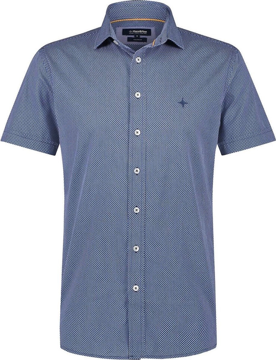 Shirt Aop Stretch Mc15 0101 Navy Fish