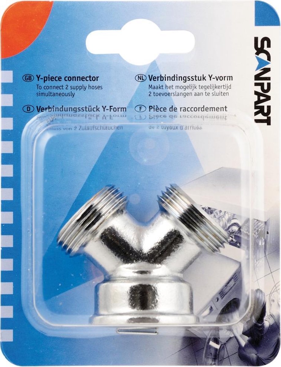 Scanpart 1132710002 Y-stuk Aanvoer 3/4 Inch Metaal
