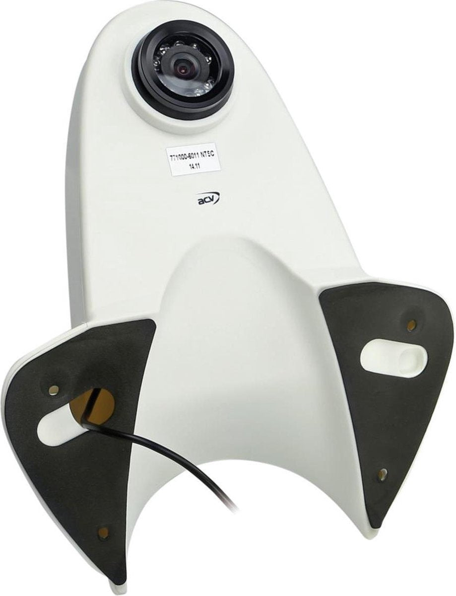 Achteruitrij Camera wit opbouw NTSC met beeldlijnen en IR