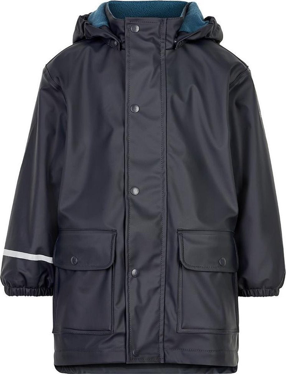 CeLaVi - Regenjas met fleece voor jongens - Donkerblauw - maat 80 (80-86cm)