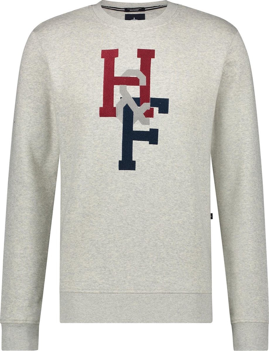 Haze&Finn Pullover Ronde Hals Licht Grijs Melange (MC15-0405 - LightGreyMelange)