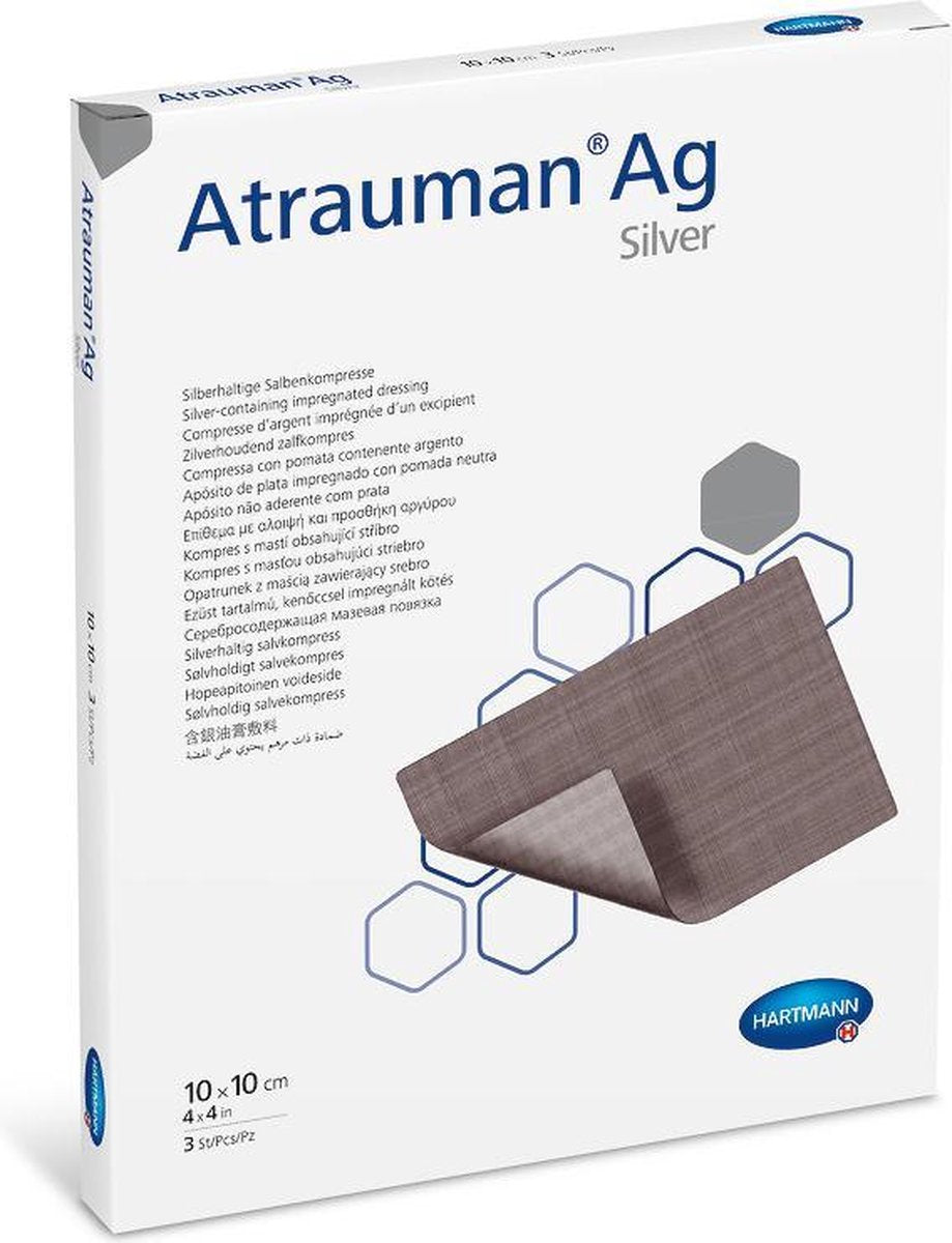 Atrauman Ag Zf Zilv 10X10St 4