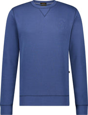 Haze&Finn Pullover Ronde Hals Indigo Blauw (MU15-0402 - IndigoWash)