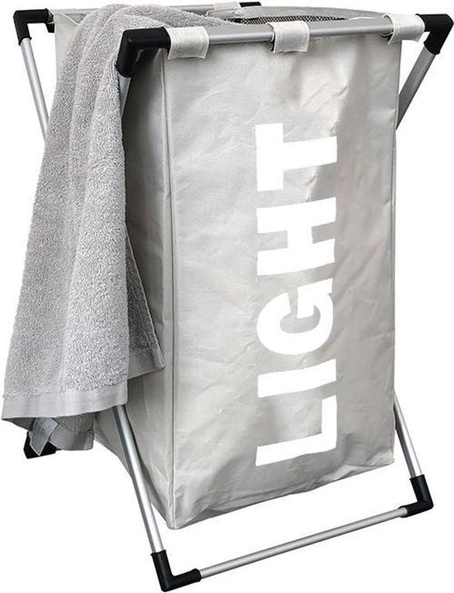 Wasmand opvouwbaar - 50L - Licht Grijs