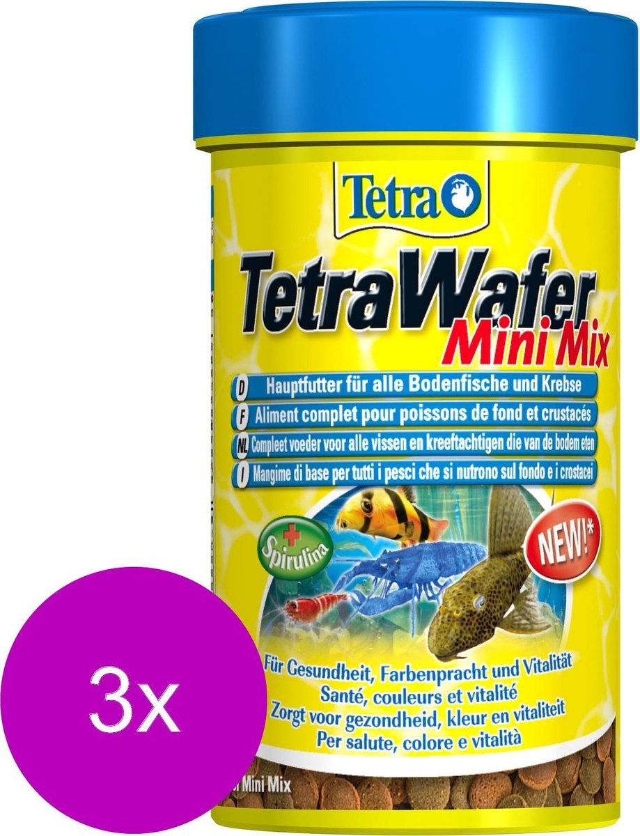 Tetra Wafermix Mini - Vissenvoer - 3 x 100 ml