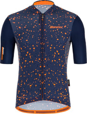 Santini Delta Pietra S/S Jersey Blauw - Maat XL