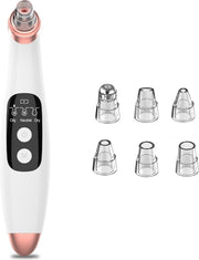 YONO Blackhead Remover Vacuüm – Mee Eters Verwijderen – Pore Cleaner – 6 Opzetstukken – Wit